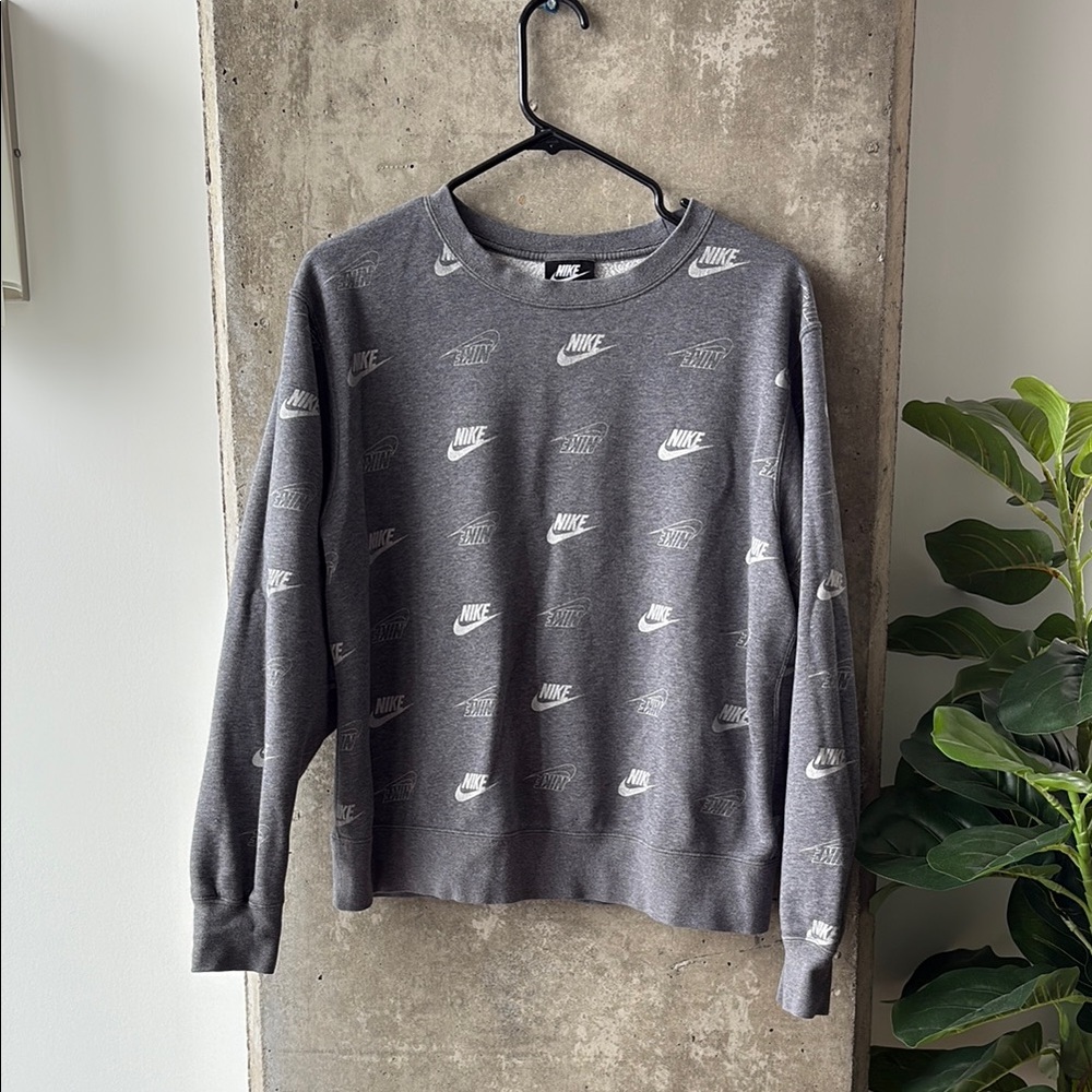 Nike Gray Crew Neck Sweater